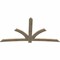 Ekena Millwork Davenport Rough Sawn Timber Gable Bracket, Douglas Fir, 108"W x 58"H x 2"D x 6"F, 13/12 Pitch GBW108X58X0206DAV00RDF - alternate 3